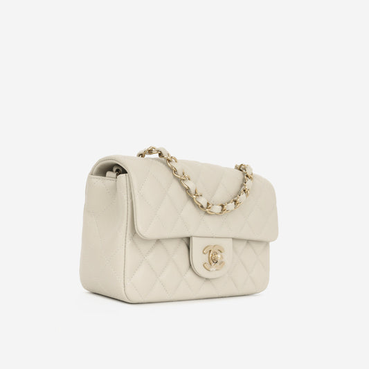 Chanel Classic Flap Lambskin Gold Shoulder Bag Style 119