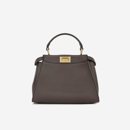 Fendi Peekaboo Leather Red Handbag Style 49