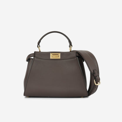 Fendi Peekaboo Leather Red Handbag Style 49