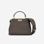 Fendi Peekaboo Leather Red Handbag Style 49