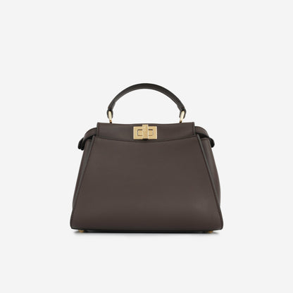 Fendi Peekaboo Leather Red Handbag Style 48