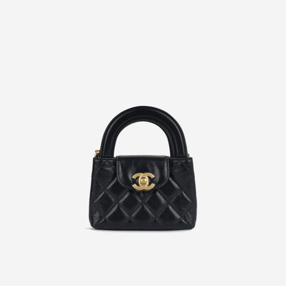 Chanel Kelly Lambskin Black Shoulder Bag Style 2