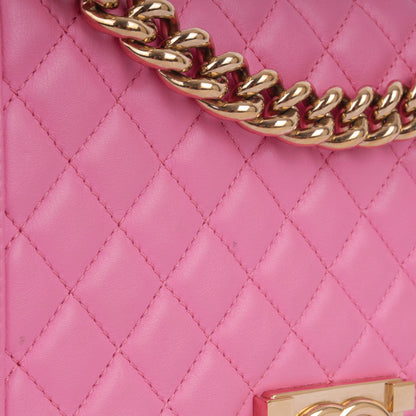 Chanel Boy Bag Lambskin Black Shoulder Bag Style 32