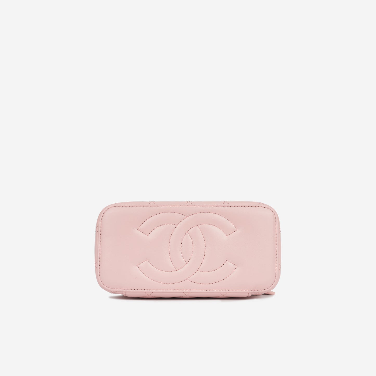 Chanel Vanity Lambskin Black Clutch Style 13