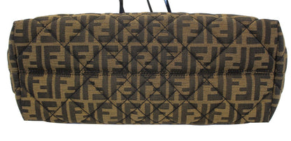 Fendi Roll Quilted Black Tote Bag