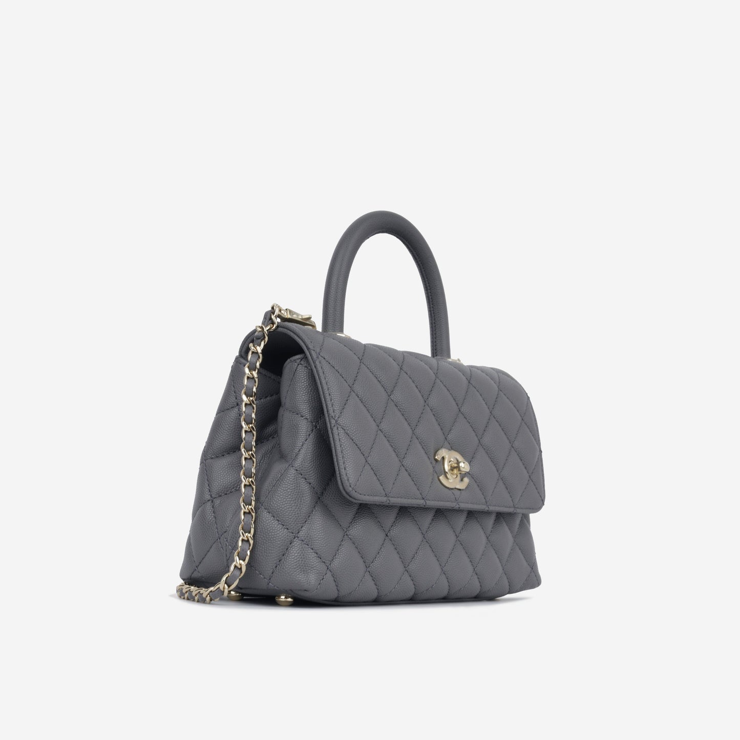 Chanel Small Coco Handle - Charcoal