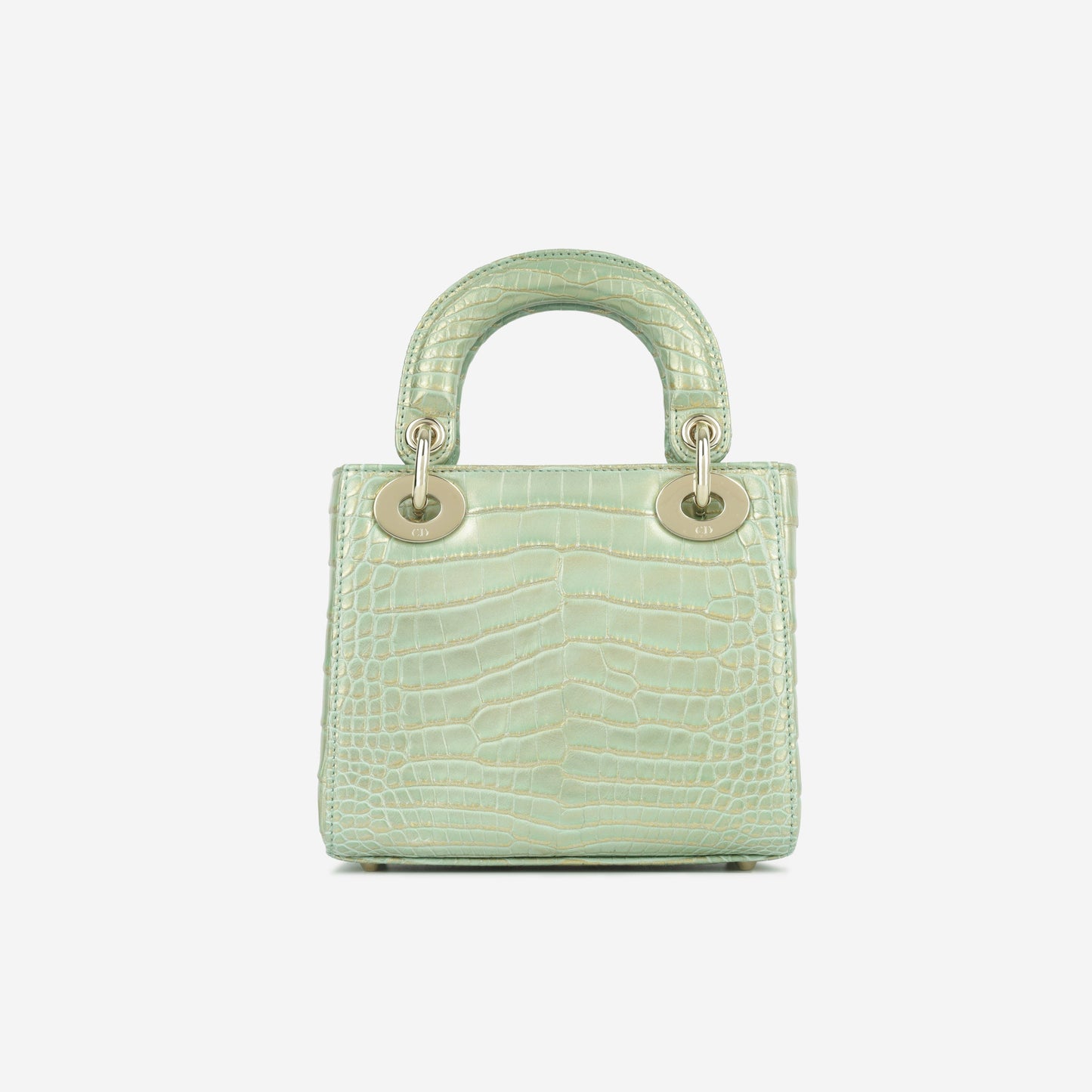 Mini Lady Dior - Green/Gold Crocodile