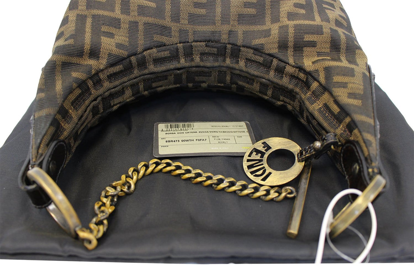 Fendi Luxury Zucca Red Shoulder Bag Style 2