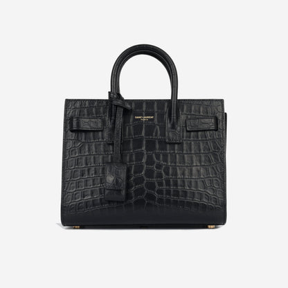 Saint Laurent Nano Sac De Jour - Black Croc