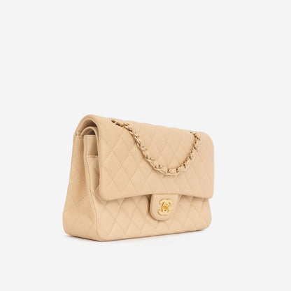 Chanel Classic Flap Lambskin Black Shoulder Bag Style 61