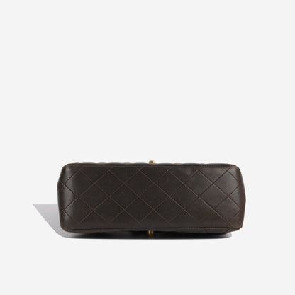 Chanel Classic Flap Lambskin Brown Shoulder Bag Style 7