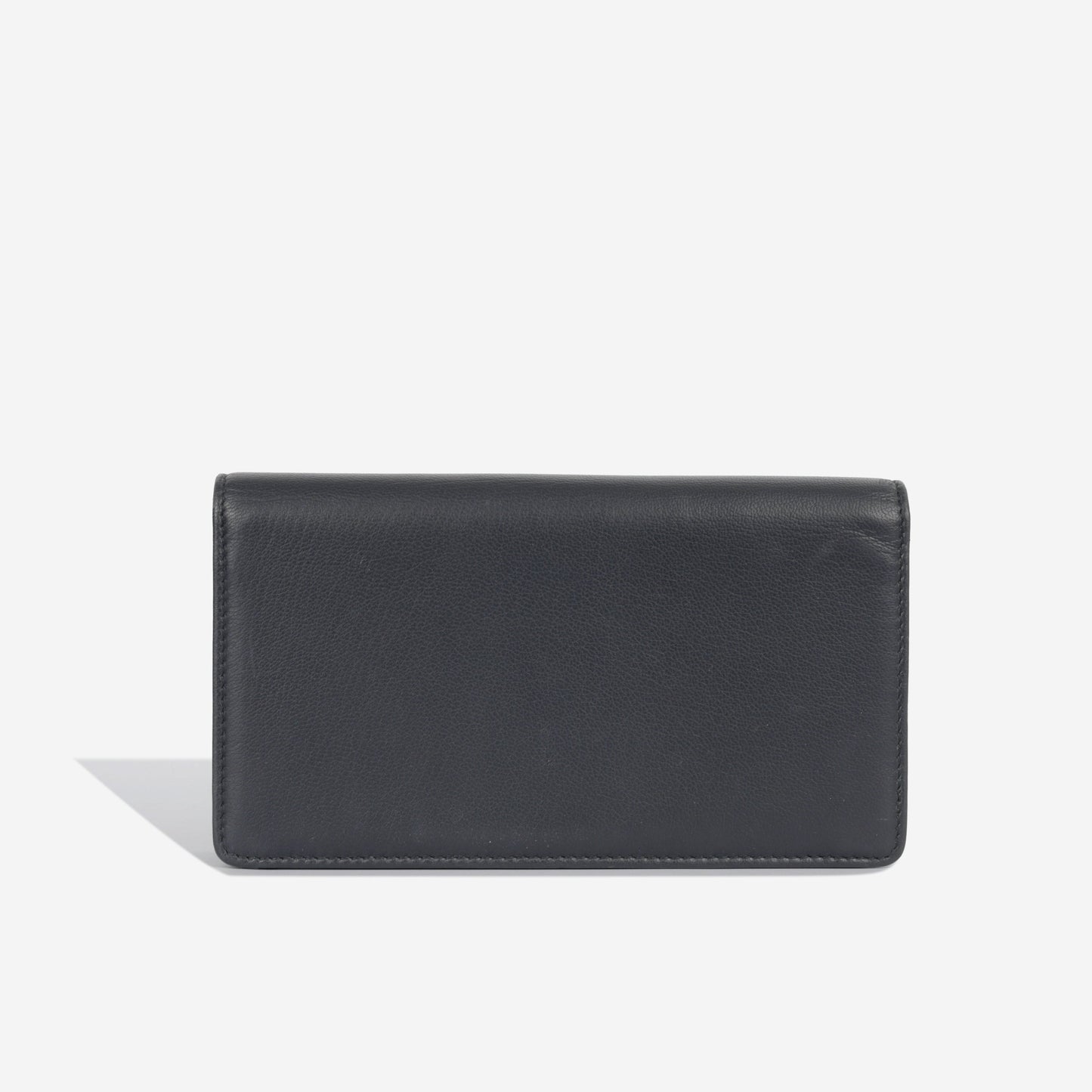 Chanel Cc Studded Wallet - Black