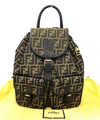 Fendi Luxury Canvas Red Backpack Style 4