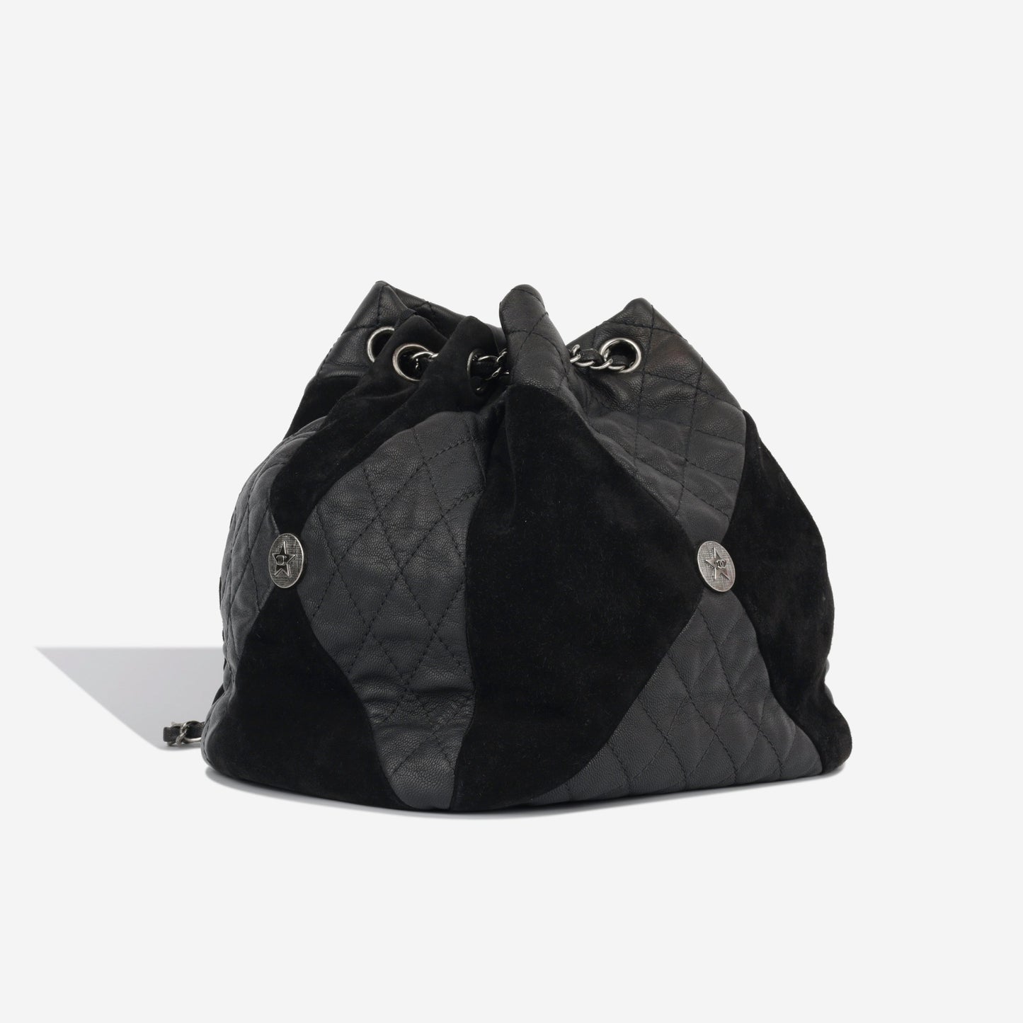 Chanel Goatskin And Suede Bucket Bag