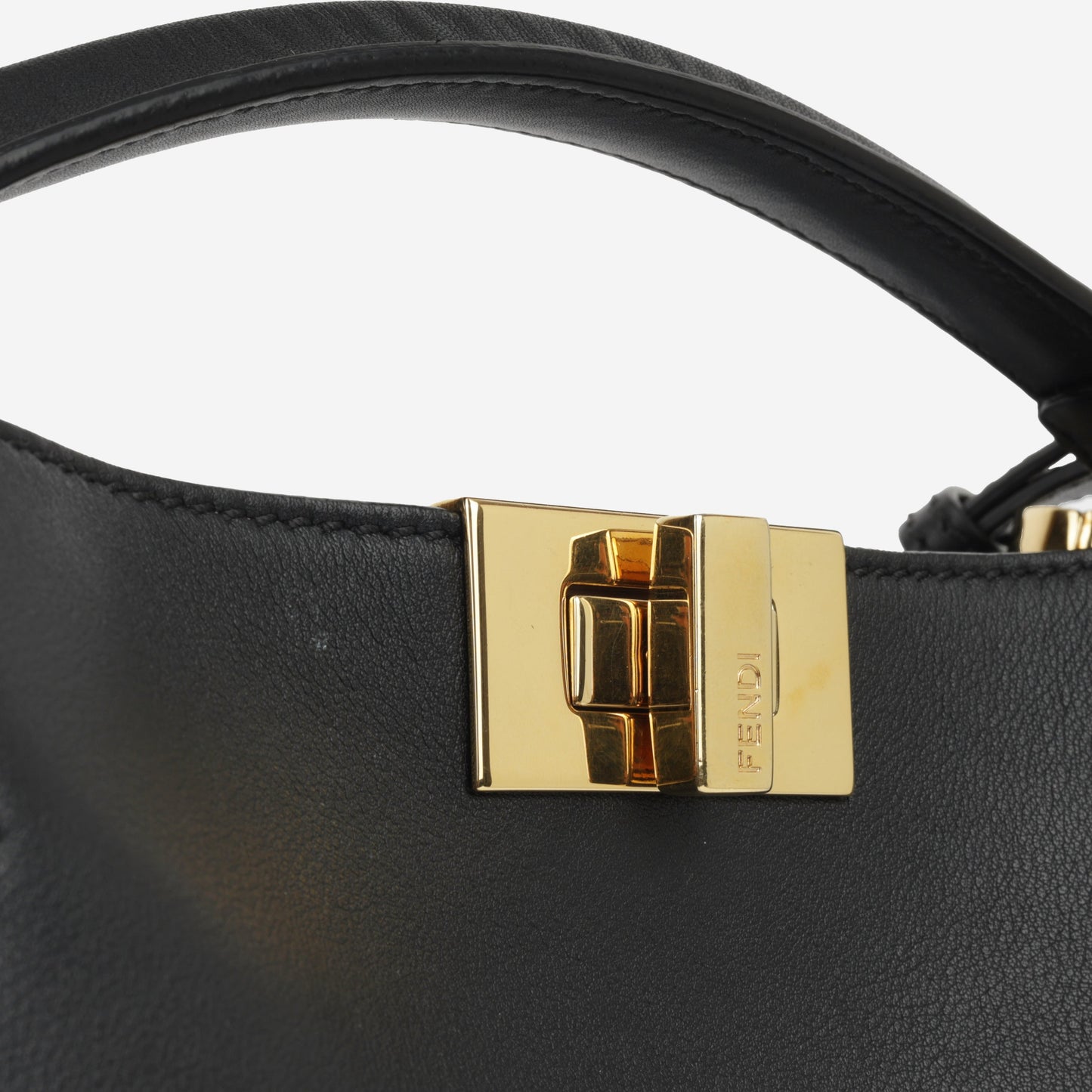 Fendi Peekaboo Leather Red Handbag Style 48