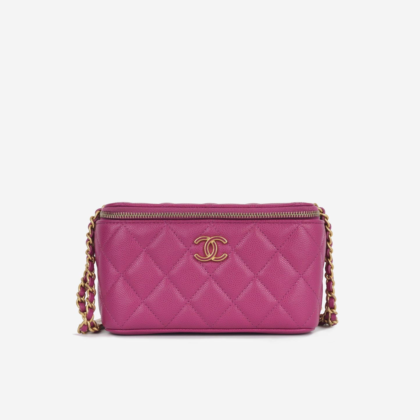 Chanel Vanity Lambskin Black Clutch Style 9