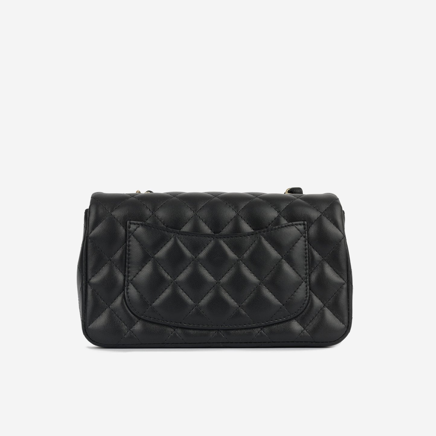 Chanel Classic Flap Lambskin Black Shoulder Bag Style 127