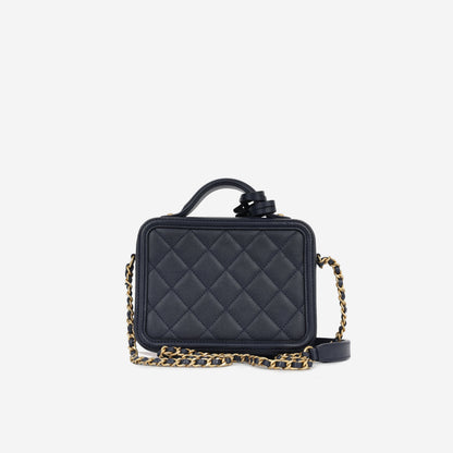Chanel Filigree Cc Vanity Case - Small