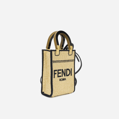 Fendi Peekaboo Leather Red Tote Bag Red