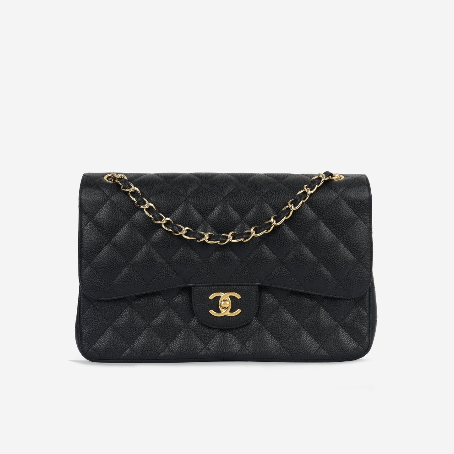 Chanel Classic Flap Lambskin Black Shoulder Bag Style 16