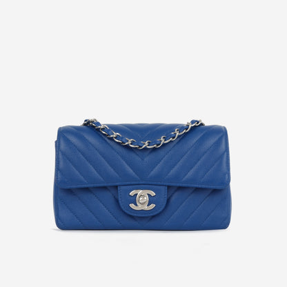 Chanel Mini Rectangular - Blue Chevron