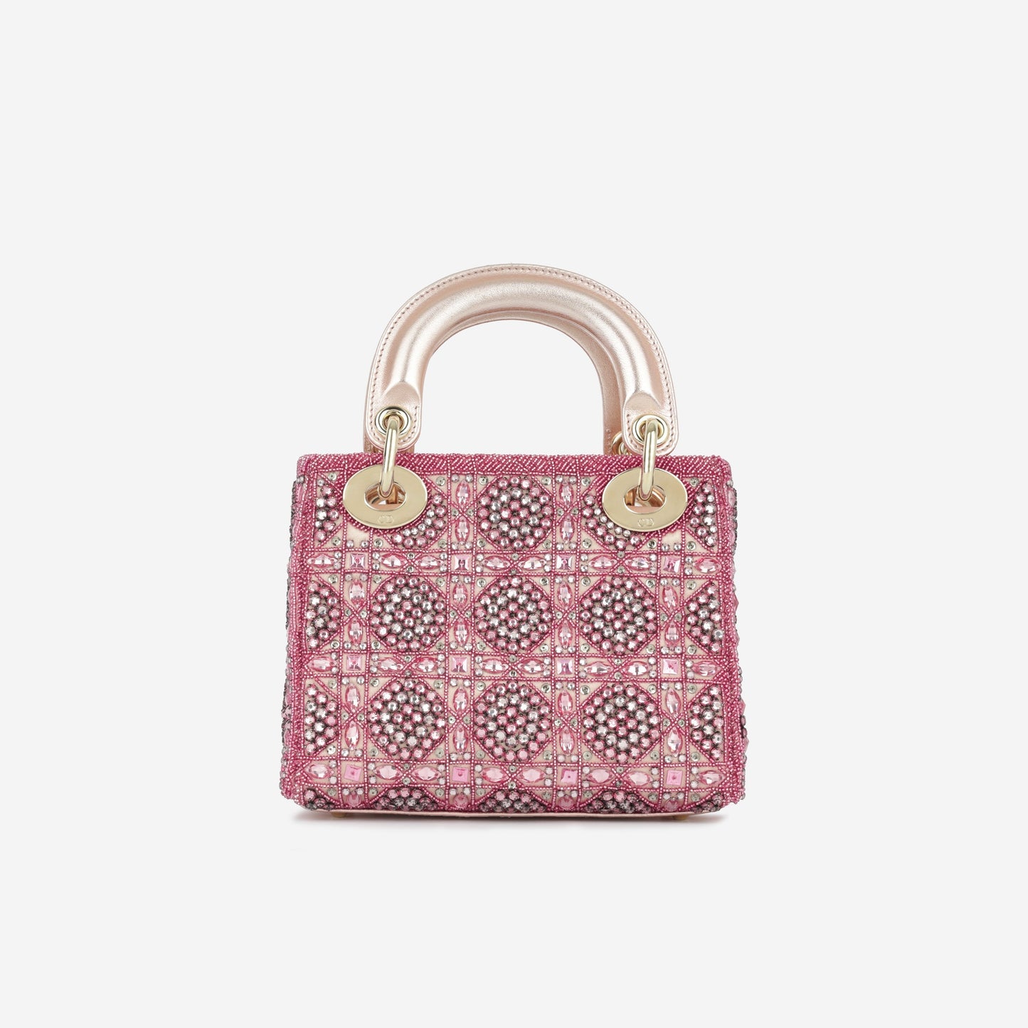 Mini Lady Dior - Pink Crystal Beaded