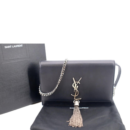 Saint Laurent Kate Leather Black Crossbody Style 14