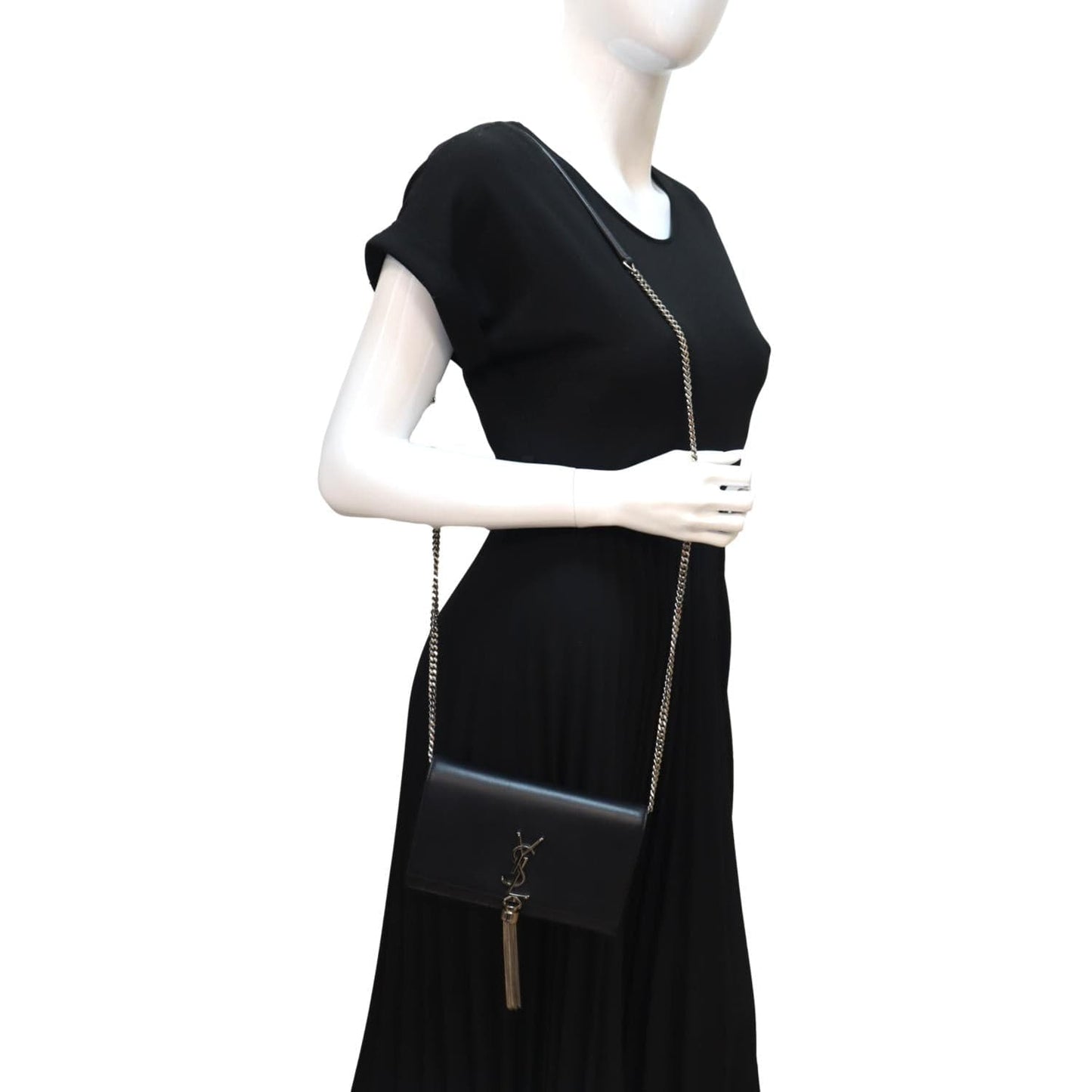 Saint Laurent Kate Leather Black Crossbody Style 14