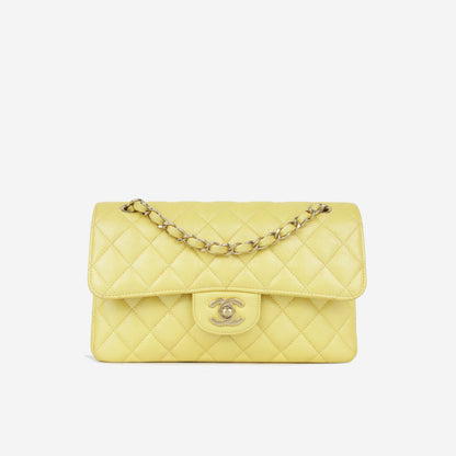 Chanel Classic Flap Lambskin Black Shoulder Bag Style 350