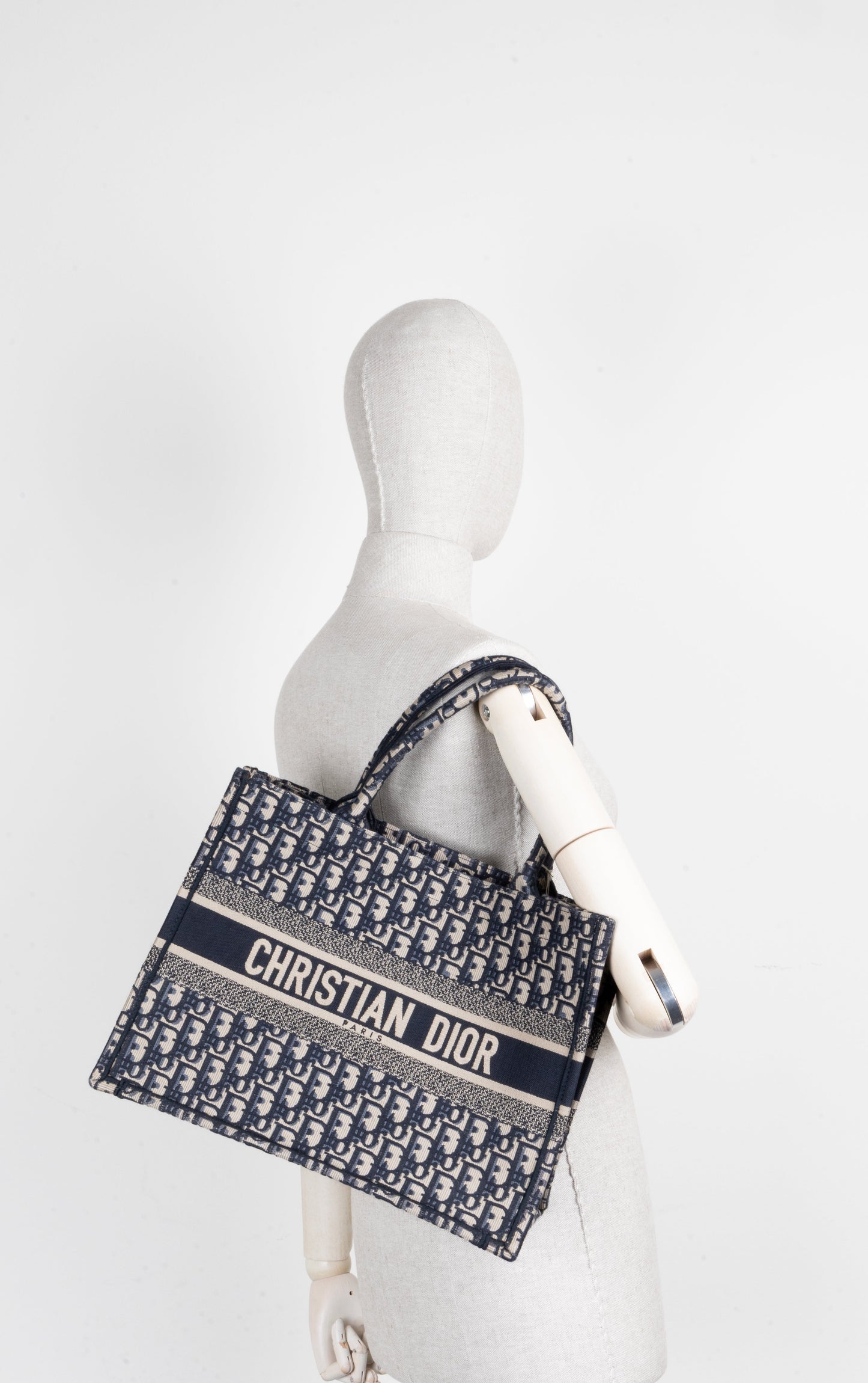 Dior Book Tote Oblique Blue Tote Bag Style 18