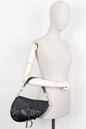 Christian Dior Saddle Bag Ostrich Black