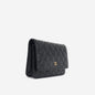 Chanel Wallet On Chain Lambskin Black Crossbody Lambskin