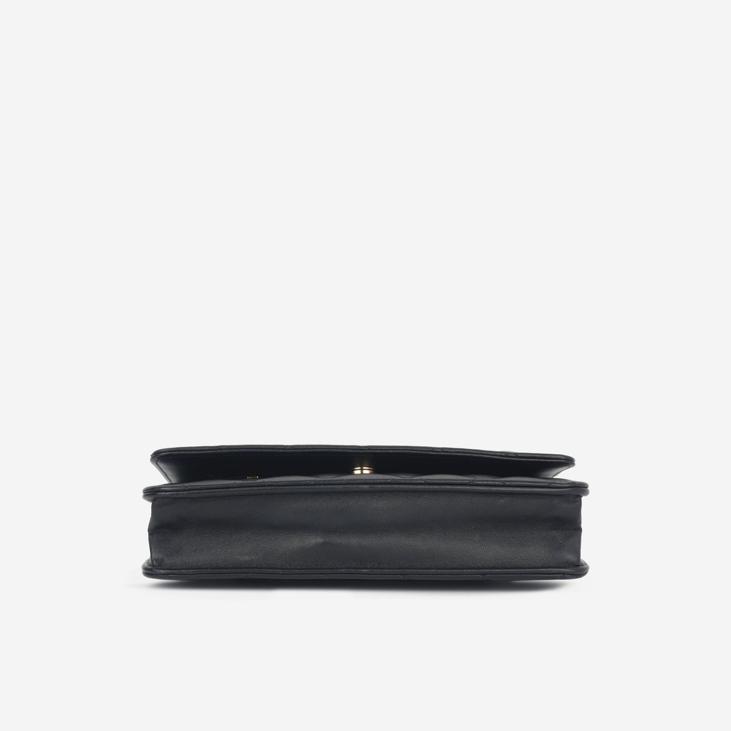 Chanel Wallet On Chain Lambskin Black Crossbody Lambskin