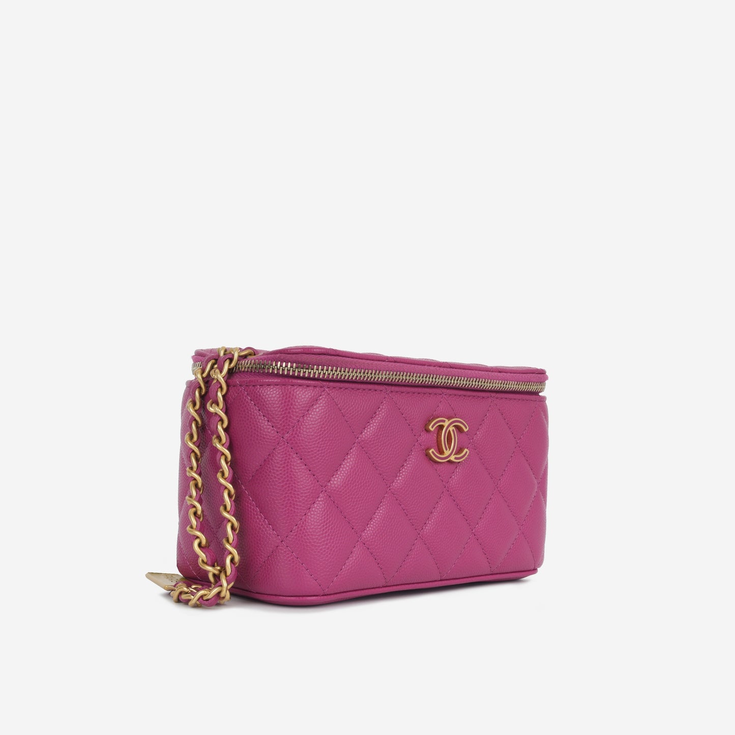 Chanel Vanity Lambskin Black Clutch Style 9