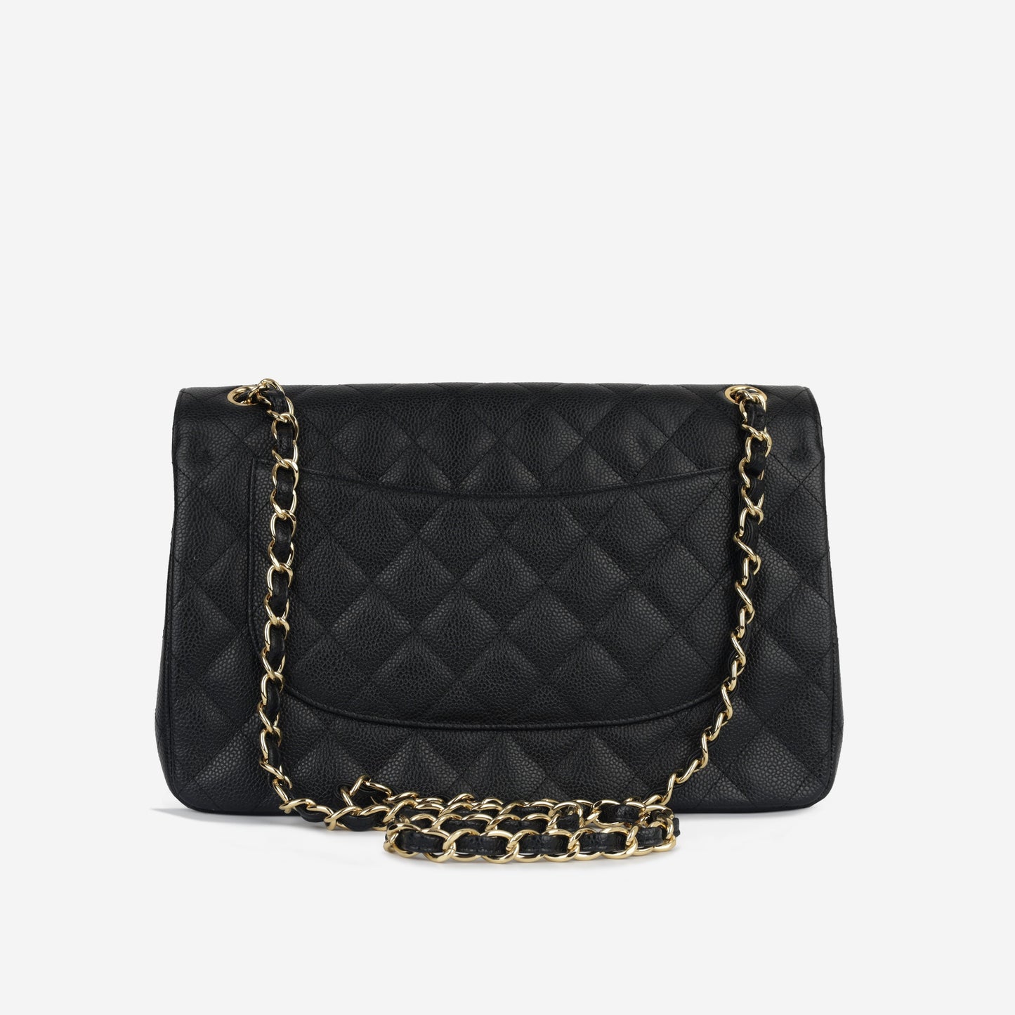 Chanel Classic Flap Lambskin Black Shoulder Bag Style 16