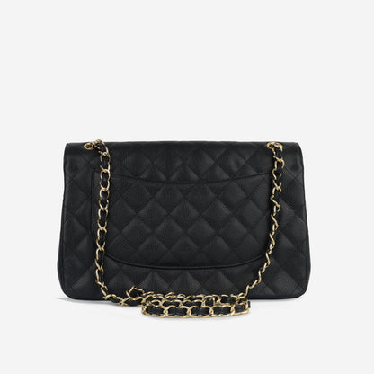 Chanel Classic Flap Lambskin Black Shoulder Bag Style 16