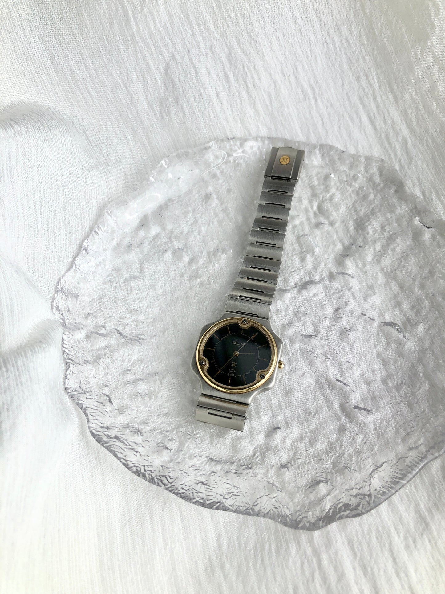 CELINE Triomphe Watch Silver Vintage z8xn8h