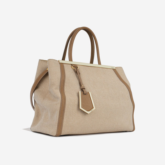 Fendi Baguette Suede Beige Tote Bag