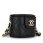 Chanel Vanity Lambskin Black Clutch Style 7
