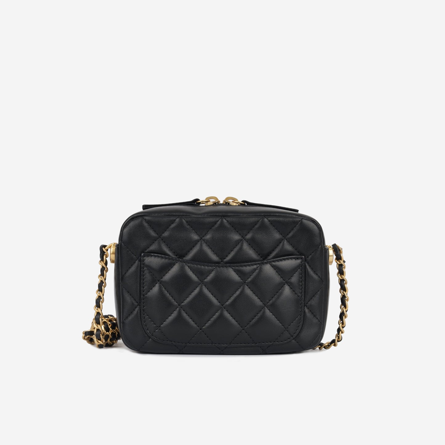 Chanel Mini Camera Pearl Crush - Black Lambskin