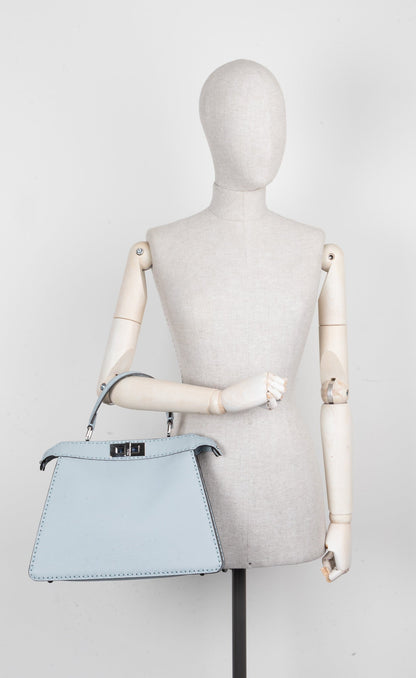 FENDI Peekaboo ISeeU Bag Medium Selleria Blue