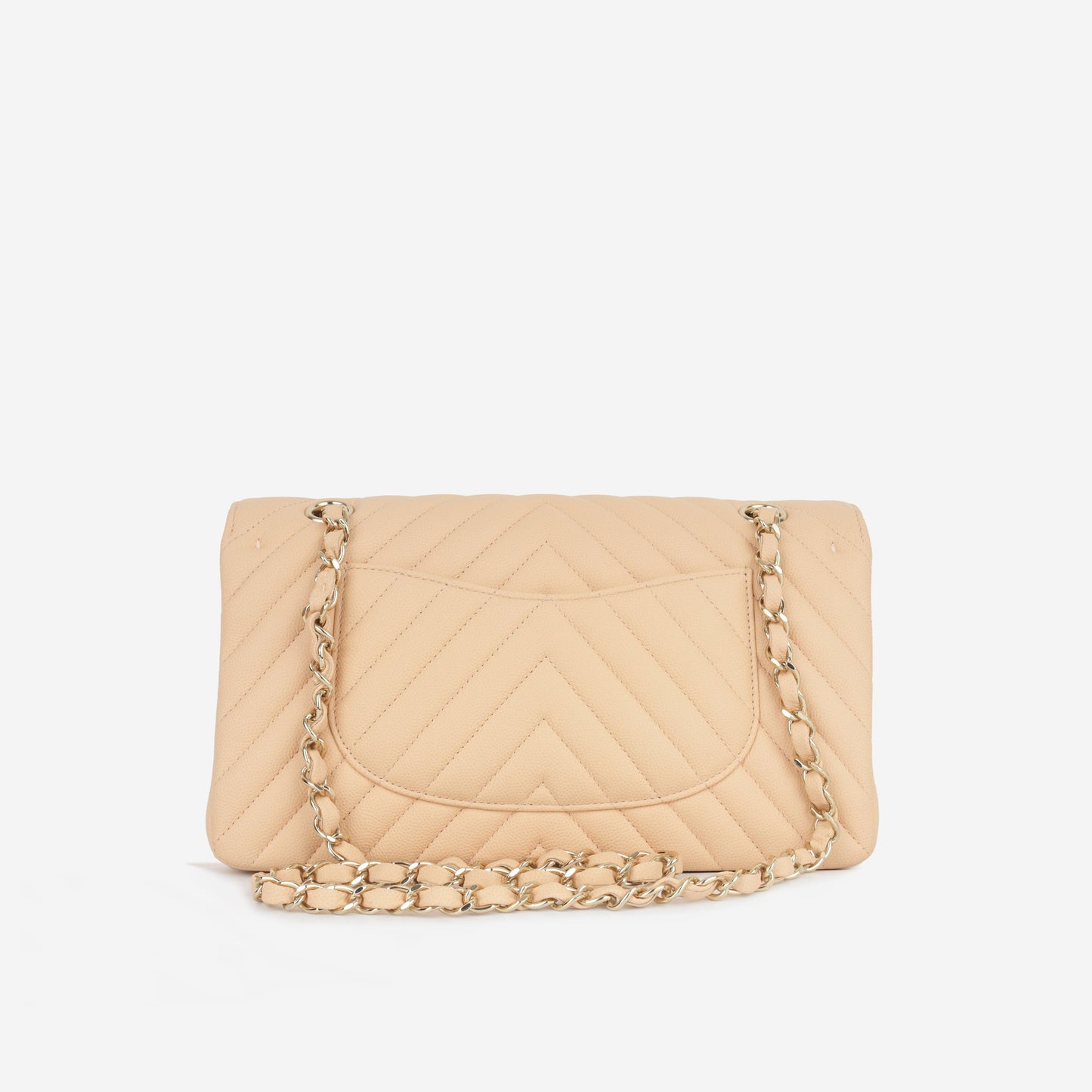 Chanel Classic Flap Lambskin Gold Shoulder Bag Style 118