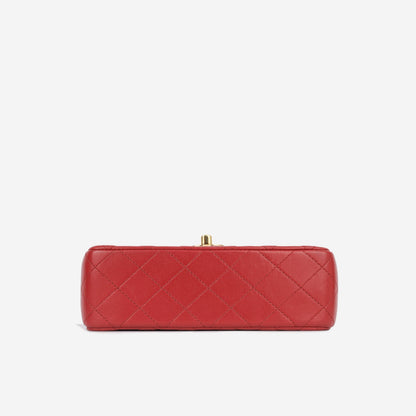 Chanel Classic Flap Lambskin Gold Shoulder Bag Style 41