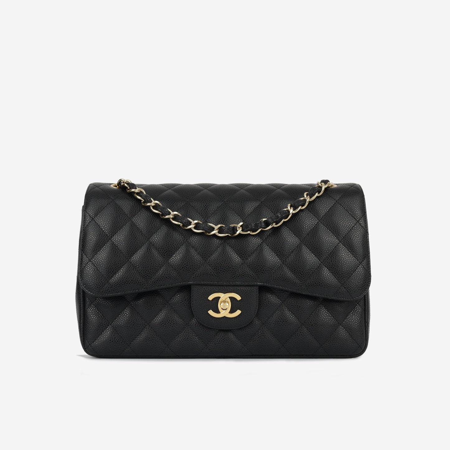 Chanel Classic Flap Lambskin Black Shoulder Bag Style 23