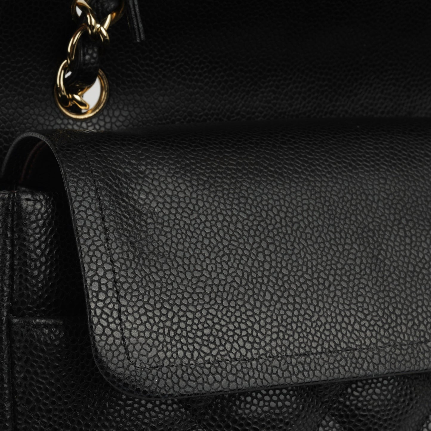 Chanel Classic Flap Lambskin Black Shoulder Bag Style 23