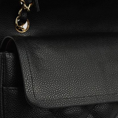 Chanel Classic Flap Lambskin Black Shoulder Bag Style 23