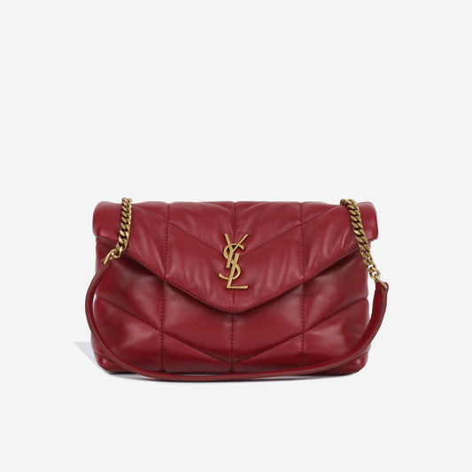 Saint Laurent Puffer Red Shoulder Bag Style 2