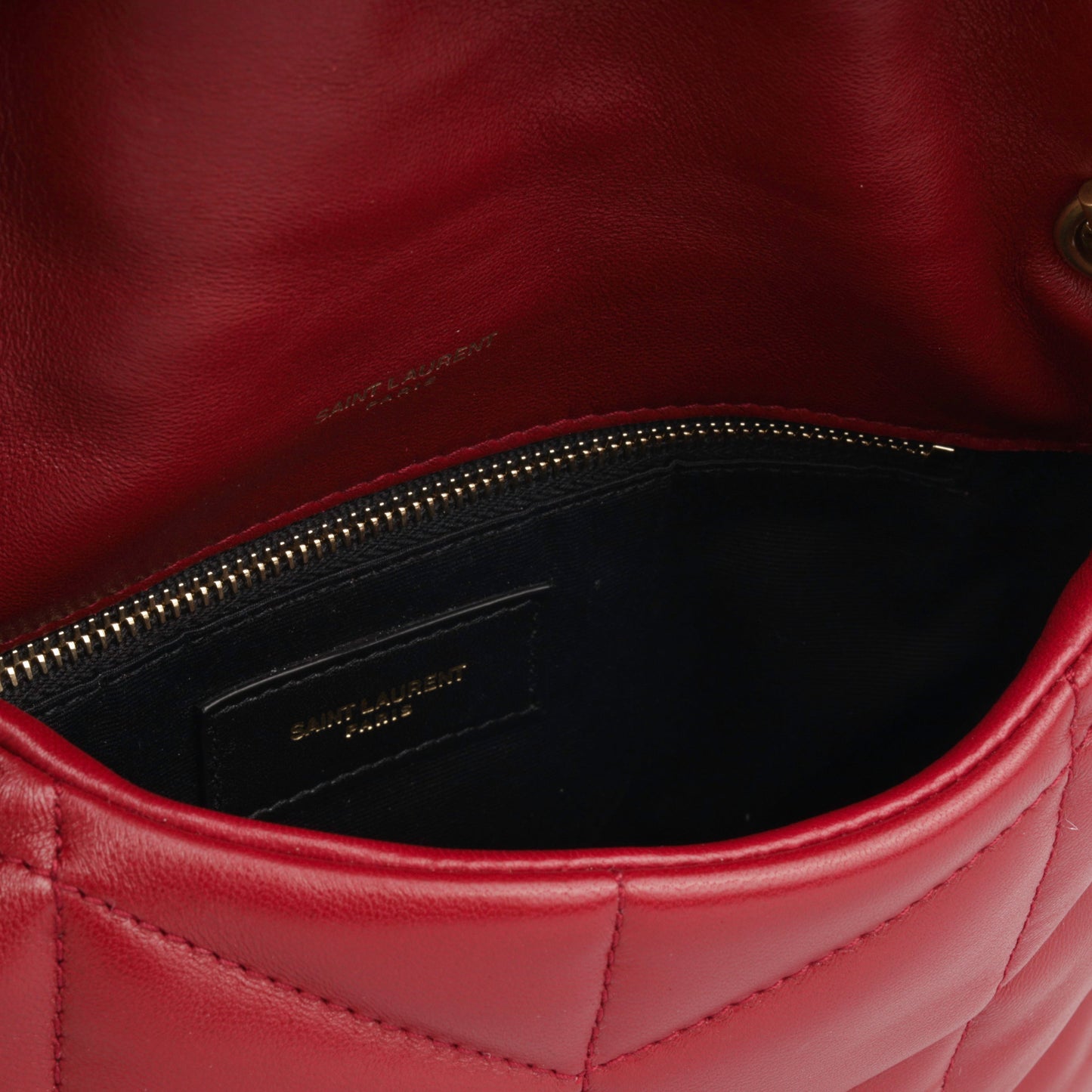 Saint Laurent Puffer Red Shoulder Bag Style 2