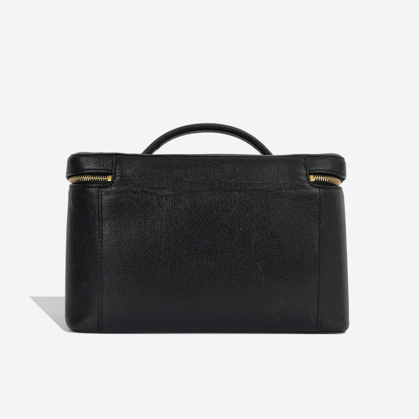 Chanel Vanity Caviar Black Clutch Style 9