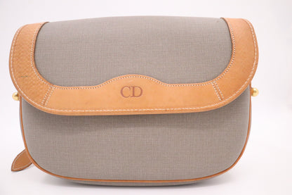 Dior Crossbody in Gray Coated Canvas